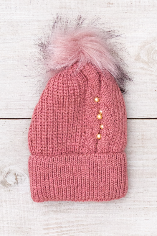 Шапка для дівчинки (зима)